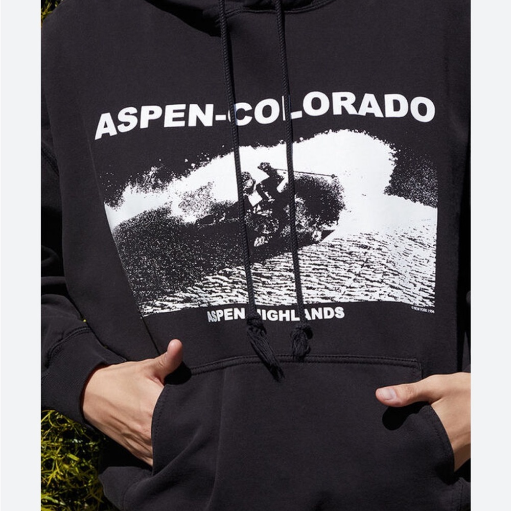 Aspen-Colorado Black Hoodie Jon Galt